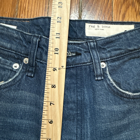 Rag and Bone Women's Jeans High Rise Crop Flare Maya Button Fly Size 26 27x26 - Picture 4 of 14